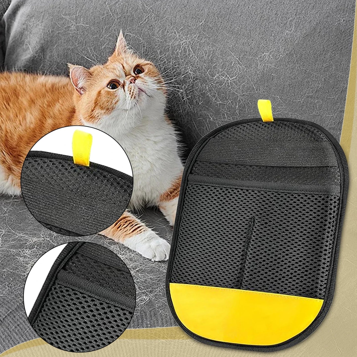 Dog Hair Removal Glove – Efficient Pet Hair Remover for Furniture and Clothing 3