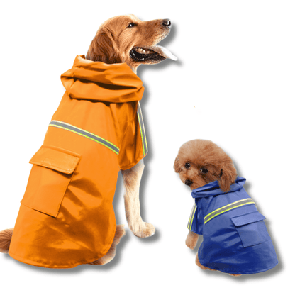 Dog raincoat waterproof with lightweight breathable design, featuring adjustable fit for all-weather protection, perfect for keeping pets dry and comfortable. 2