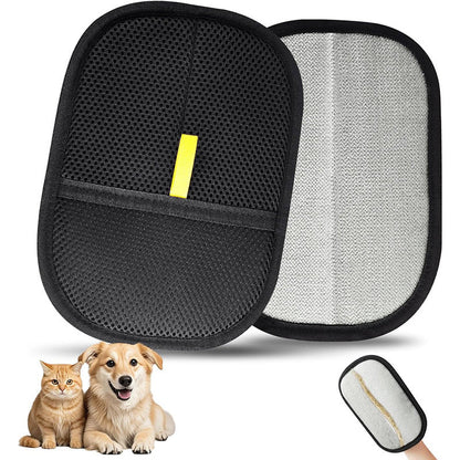 Double-Sided Pet Grooming Gloves for Dogs and Cats – Electrostatic Pet Hair Removal Gloves for Effortless Fur Cleaning 0