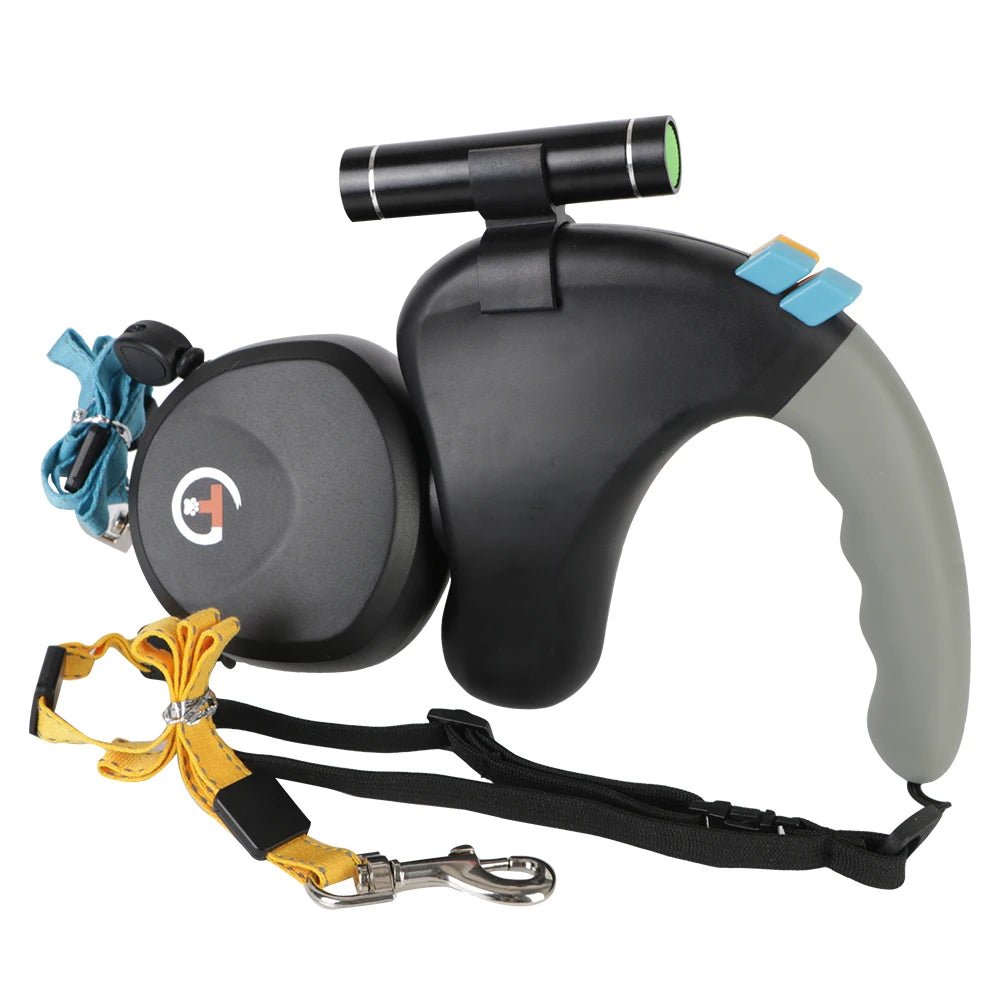 Double Dog Leash with 360-Degree Retractable Design – Tangle-Free Walking Solution for Two Dogs 0