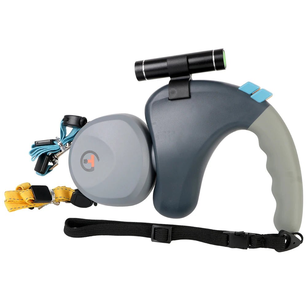 Double Dog Leash with 360-Degree Rotation – Tangle-Free Design for Two Dogs, Lightweight and Durable, Black or Gray, 3 Meters Long 9