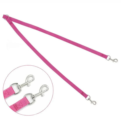 Double Dog | Nylon Couple Leash for Two Dogs 11