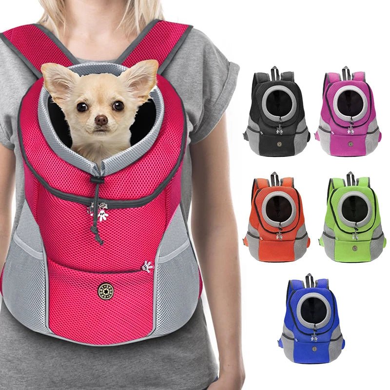 Double Shoulder Pet Carrier Bag for Small to Medium Dogs and Cats – Comfortable, Breathable Design with Adjustable Straps 1