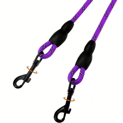 Dual Dog Leash with 360° Swivel and No-Tangle Design for Small Breeds 4