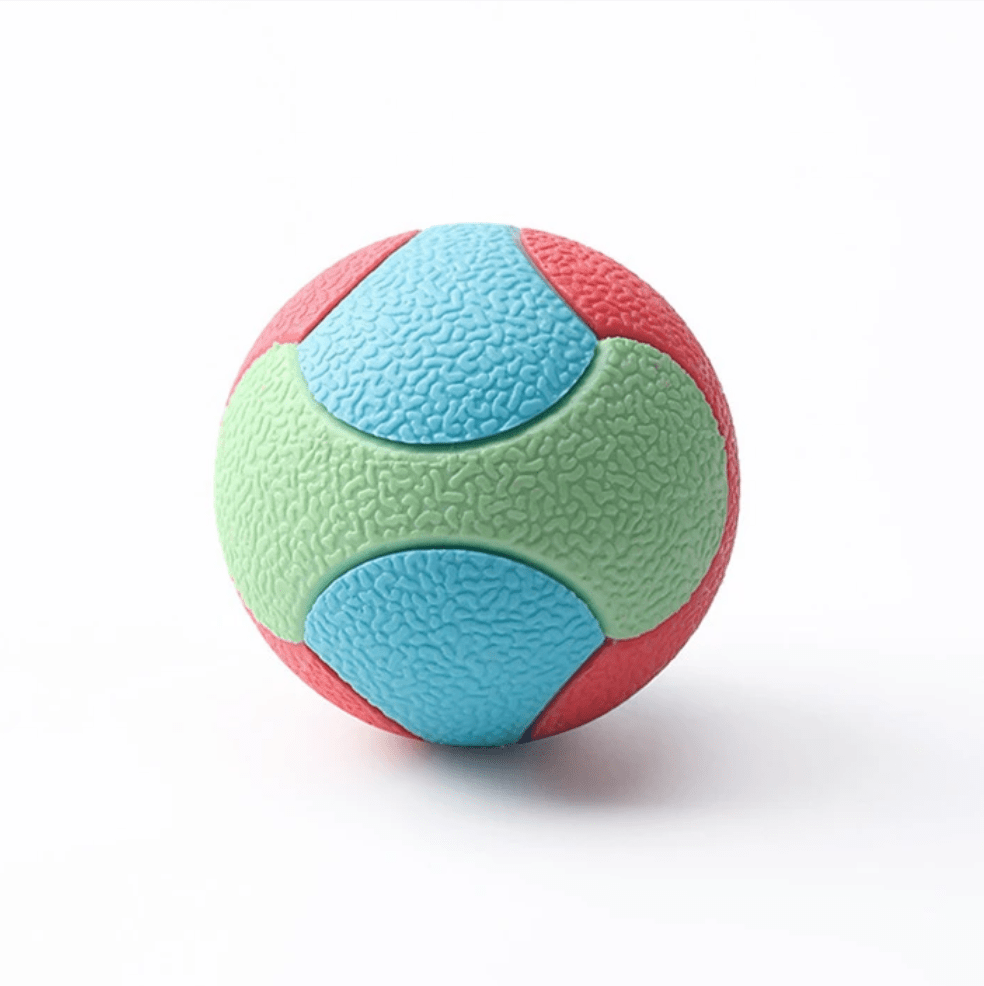 Durable Bite Resistant Dog Ball – Colorful Rubber Toy for Training and Dental Care, Ideal for All Dog Sizes 0