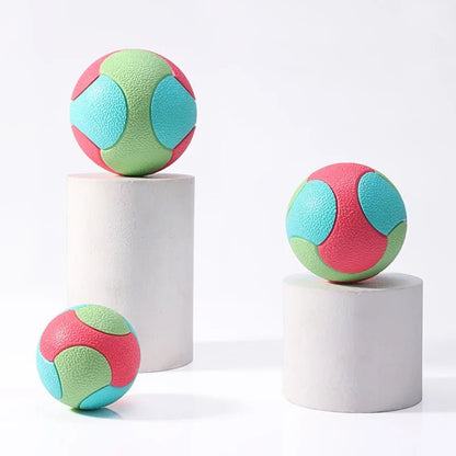 Durable Bite Resistant Dog Ball – Colorful Rubber Toy for Training and Dental Care, Ideal for All Dog Sizes 4