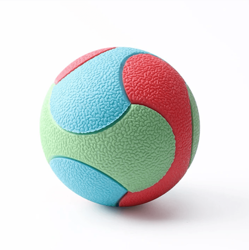 Durable Bite Resistant Dog Ball for Training and Teeth Cleaning – Colorful Rubber Toy 7