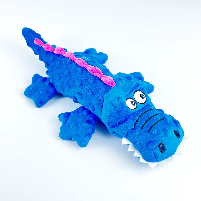 Durable Crocodile Plush Dog Toy for Aggressive Chewers with Squeaker – Pet Safe and Easy to Clean, 37cm Long 0