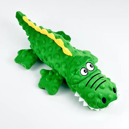 Durable Crocodile Plush Dog Toy for Aggressive Chewers with Squeaker – Pet Safe and Easy to Clean, 37cm Long 9