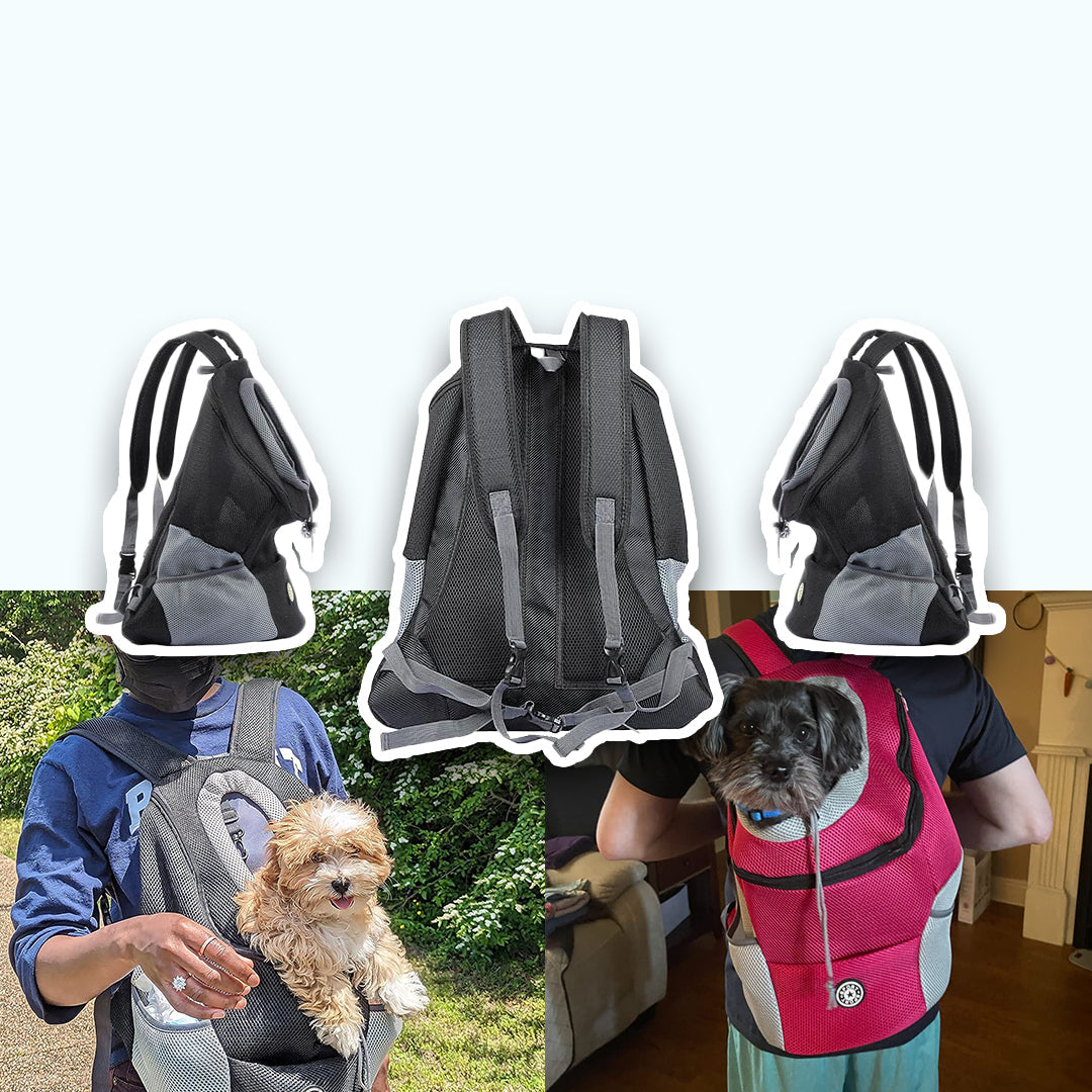 Durable Dog Backpack Carrier with Adjustable Straps and Multiple Compartments for Hiking and Outdoor Adventures 4