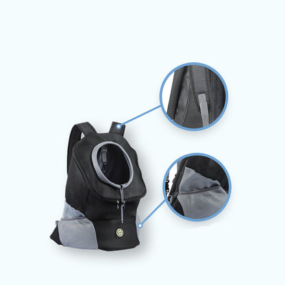 Durable Dog Backpack Carrier with Adjustable Straps and Multiple Compartments for Hiking and Outdoor Adventures 8