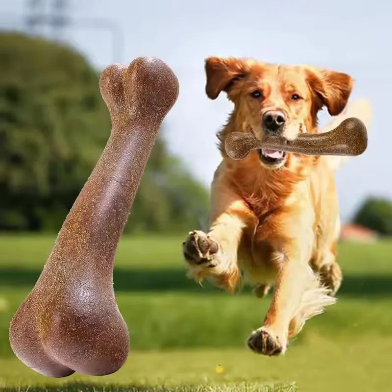 Durable dog chew toy designed for aggressive chewers, featuring an indestructible bone shape for tough play and long-lasting fun. 8