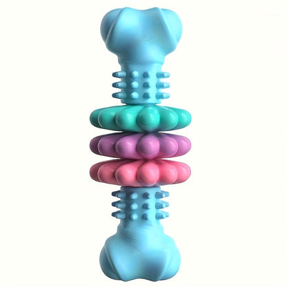 Durable dog chew toy designed for teething and dental training, featuring an interactive petal design, perfect for small and medium dogs. 7
