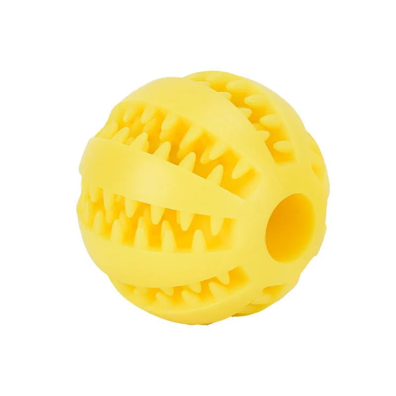Durable Dog Chewing Ball for Dental Care – Puzzle Toy and Snack Holder for Aggressive Chewers, Natural Rubber, 5cm & 7cm Sizes 0