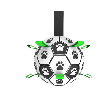 Durable Dog Soccer Ball with Easy Grip Tabs and Pump – Lightweight, Soft-Touch Design for Indoor and Outdoor Play 3