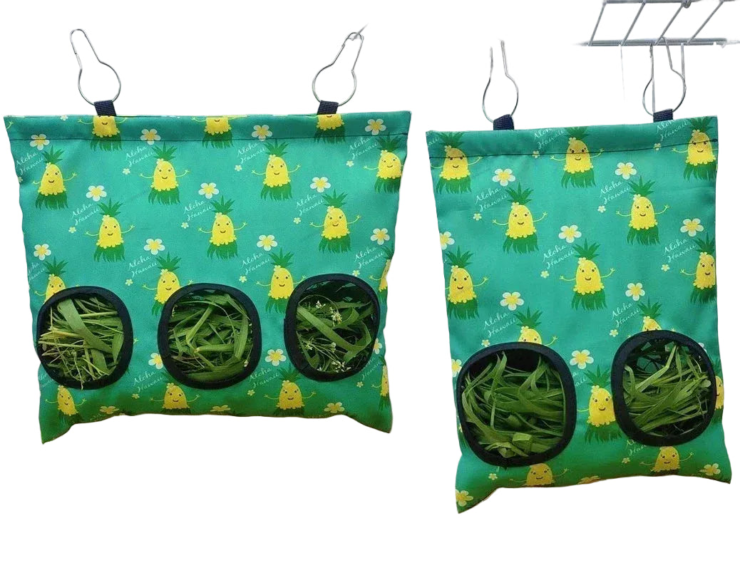 Durable Hay Bag for Small Animals – Oxford Fabric Food Holder with Metal Hook for Hamsters, Rabbits, and Guinea Pigs 11