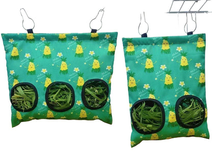 Durable Hay Bag for Small Animals – Oxford Fabric Food Holder with Metal Hook for Hamsters, Rabbits, and Guinea Pigs 11