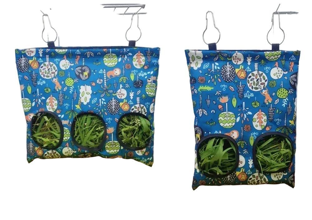 Durable Hay Bag for Small Animals – Oxford Fabric Food Holder with Metal Hook for Hamsters, Rabbits, and Guinea Pigs 14