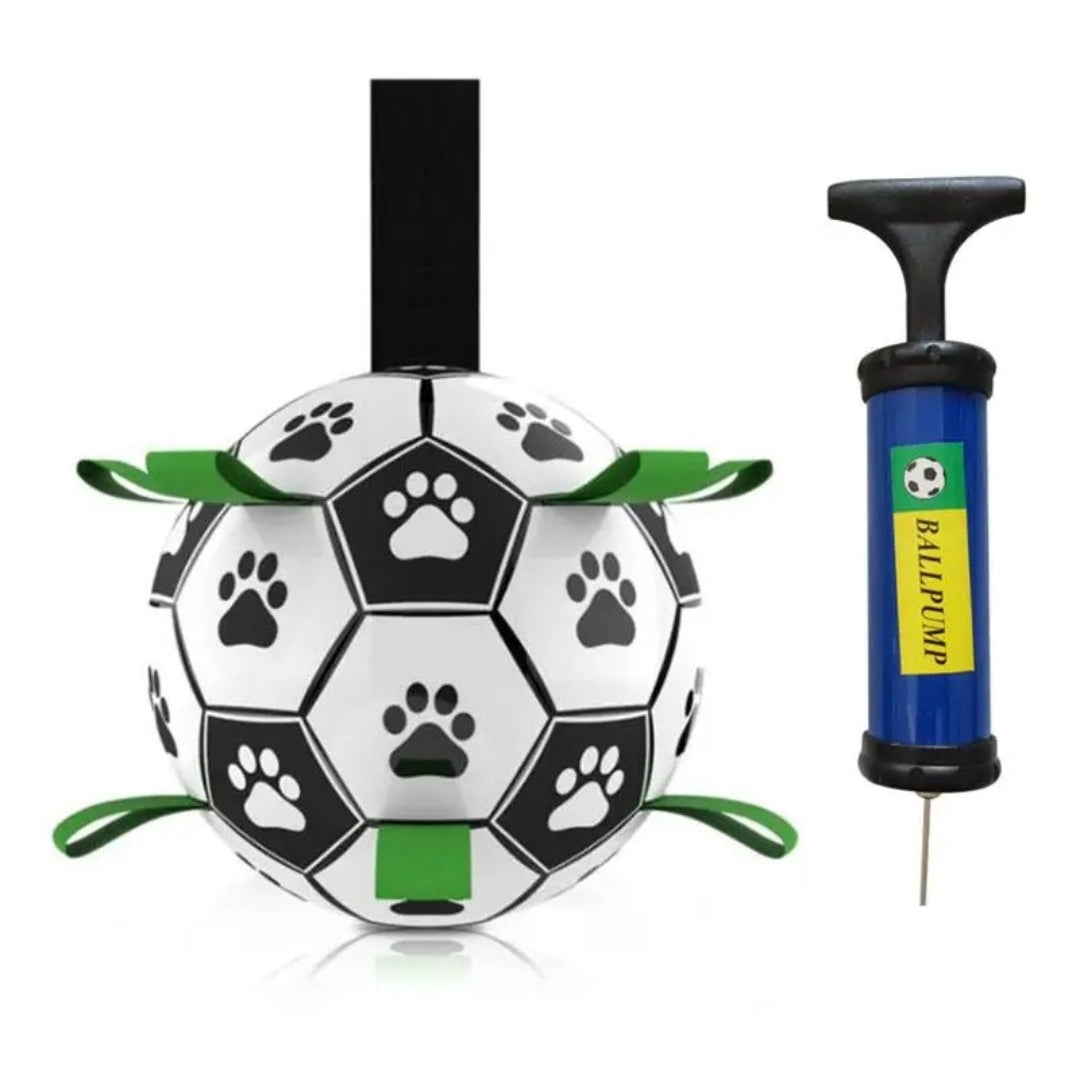 Durable Interactive Fetch Ball for Medium and Large Dogs – Rubber Chew Toy with Easy-Grip Tabs for Active Play 3