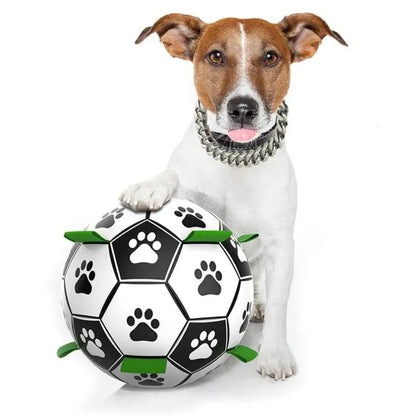 Durable Interactive Fetch Ball for Medium and Large Dogs – Rubber Chew Toy with Easy-Grip Tabs for Active Play 8