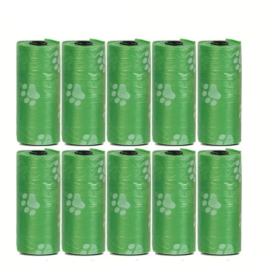 Durable Leakproof Dog Waste Bags – Large Eco-Friendly Poop Bags in Black and Green for Easy Cleanup 0