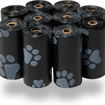 Durable Leakproof Dog Waste Bags – Large Eco-Friendly Poop Bags in Black and Green for Easy Cleanup 1