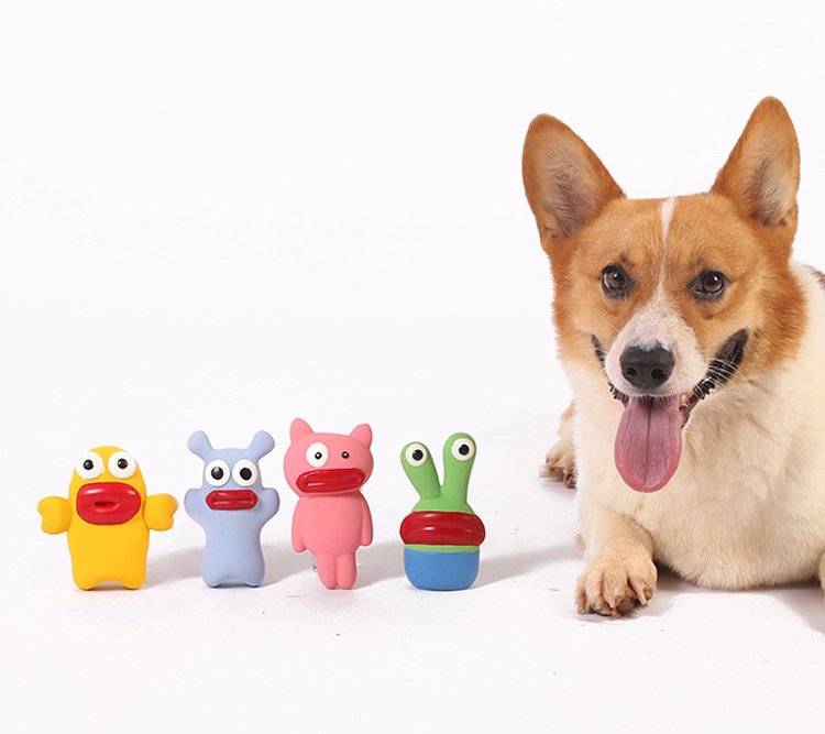 Durable Monster Shape Natural Latex Dog Chew Toy – Indestructible Dog Toy for Aggressive Chewers, Tough and Safe Playtime 4