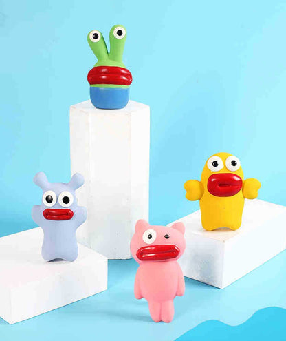 Durable Monster Shape Natural Latex Dog Chew Toy – Indestructible Dog Toy for Aggressive Chewers, Tough and Safe Playtime 7