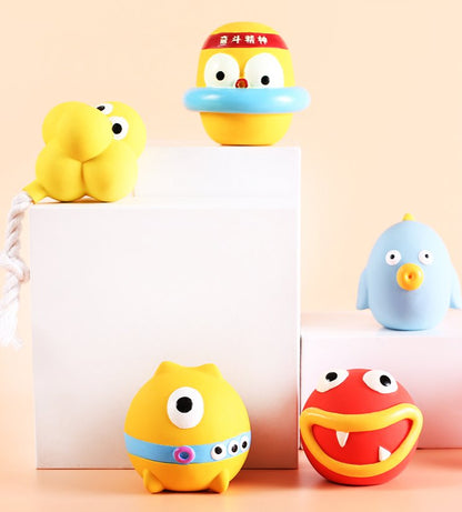 Durable Monster Shape Natural Latex Dog Chew Toy – Indestructible Dog Toy for Aggressive Chewers, Tough and Safe Playtime 8