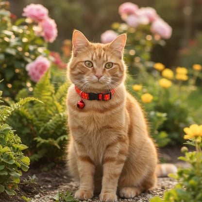 Durable Nylon Flea and Tick Collar for Cats and Dogs – Adjustable Fit in Green or Red 4