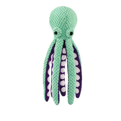Durable Octopus Squeaky Dog Toy – Bite-Resistant Plush Toy for Interactive Play 0