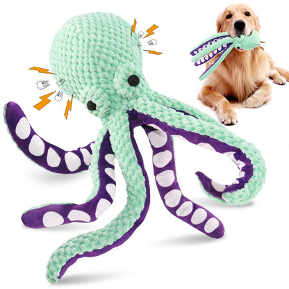 Durable Octopus Squeaky Dog Toy – Bite-Resistant Plush Toy for Interactive Play 5