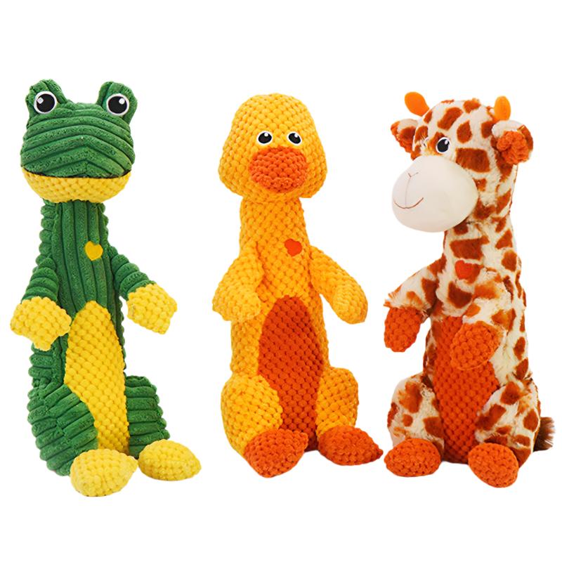 Durable Plush Dog Toy for Aggressive Chewers with Engaging Squeaker – Soft, Non-Toxic, Easy to Clean 1