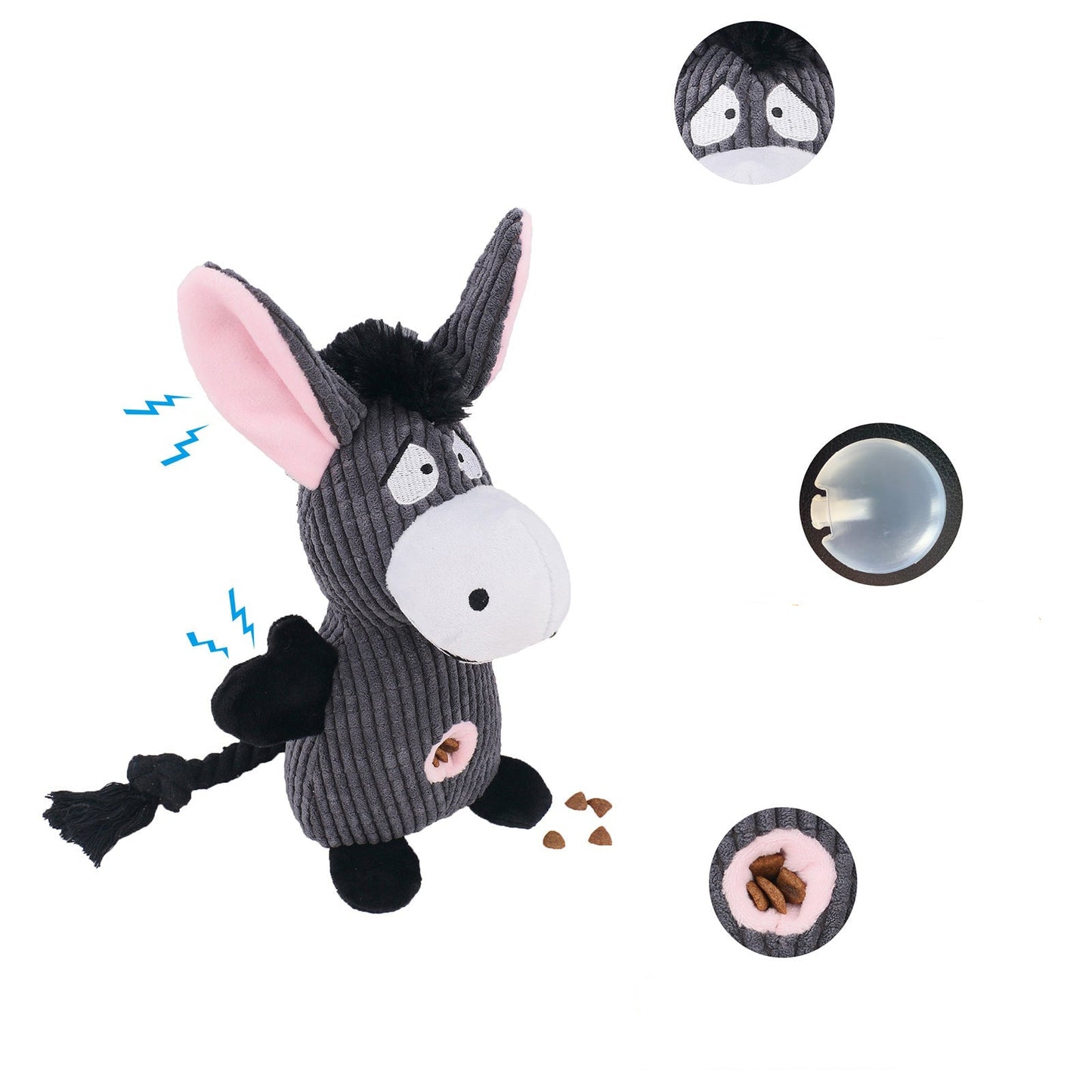 Durable Plush Dog Toy with Squeaker – Ideal Chew Toy for Aggressive Chewers, Safe for All Breeds 3