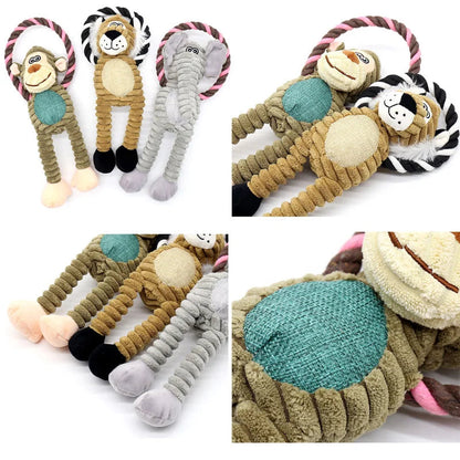 Durable Plush Dog Toy with Squeaker – Promotes Dental Health and Interactive Play – 31 cm 3