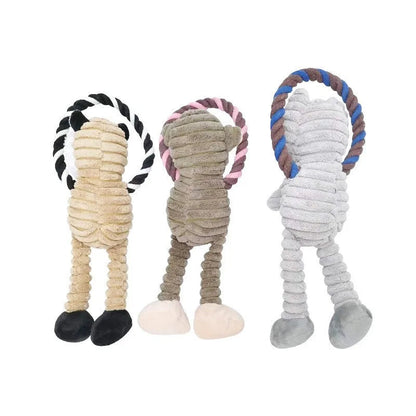 Durable Plush Dog Toy with Squeaker – Promotes Dental Health and Interactive Play – 31 cm 4