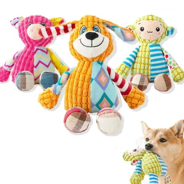 Durable Plush Dog Toy with Squeaker for Aggressive Chewers – Engaging Stress Relief and Oral Health 2