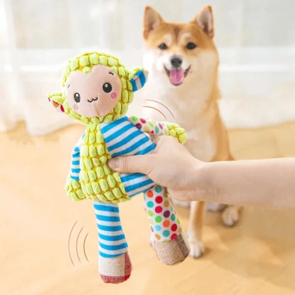 Durable Plush Dog Toy with Squeaker for Aggressive Chewers – Engaging Stress Relief and Oral Health 5