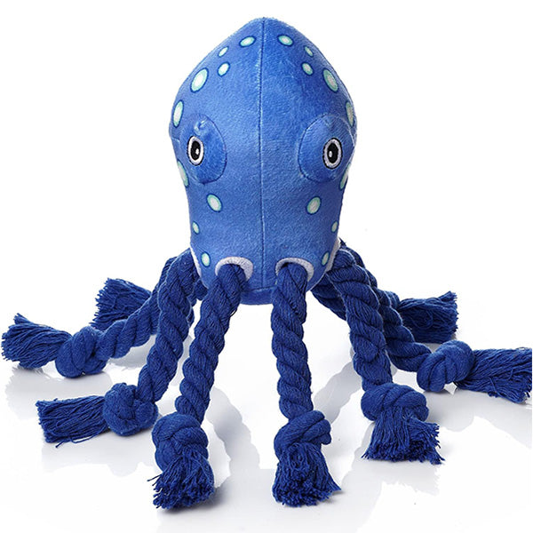 Durable Plush Octopus Dog Toy for Tough Chewers – Ideal for Tug-of-War 0