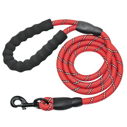 Durable Reflective Dog Leash 5ft Heavy-Duty Rope with Padded Handle for Night Safety and Comfort 11