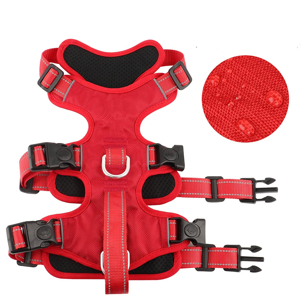 Durable Waterproof Dog Harness with Handle and Reflective Stitching – Adjustable Fit for Medium to Large Breeds 4