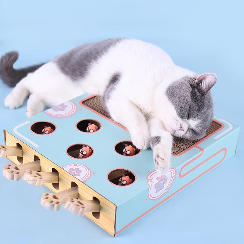 Eco-Friendly Cat Playground Indoor with Scratching Post and Interactive Toys – Compact 3-in-1 Cat Wall Playground for Active Play 3