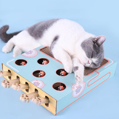 Eco-Friendly Cat Playground Indoor with Scratching Post and Interactive Toys – Compact 3-in-1 Cat Wall Playground for Active Play 3