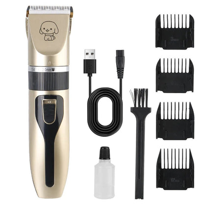 Electric Dog Grooming Clippers Set with Ceramic Blade, Adjustable Combs, Ultra-Quiet for Stress-Free Grooming 7