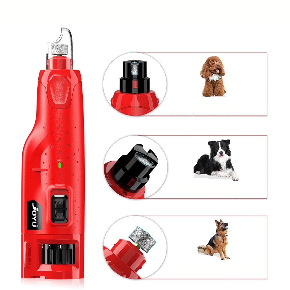 Electric Dog Nail File with LED Lights – 6 Adjustable Speeds for All Dog Sizes 4