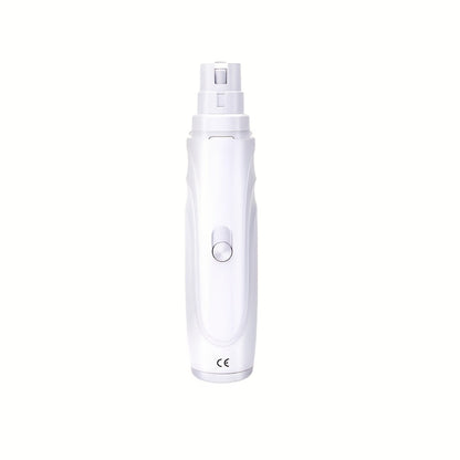 Electric Dog Nail Grinder featuring two-speed control, designed for ergonomic handling and quiet operation, ensuring smooth and stress-free nail trimming for pets. 6