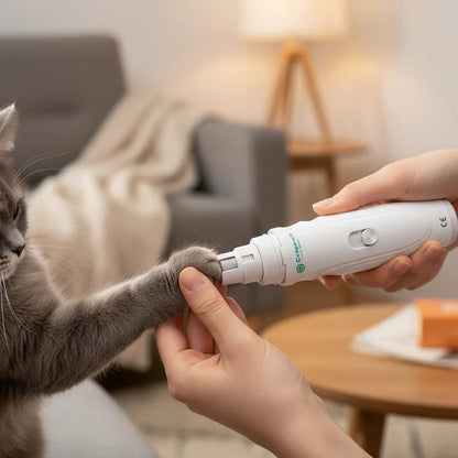 Electric Nail File for Dogs and Cats – Rechargeable, Quiet, 2 Speed Pet Nail Grinder 2