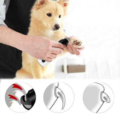 Electric Pet Nail Trimmer - Low Noise Rechargeable Nail Grinder for Dogs and Cats with 3 Size Ports 1