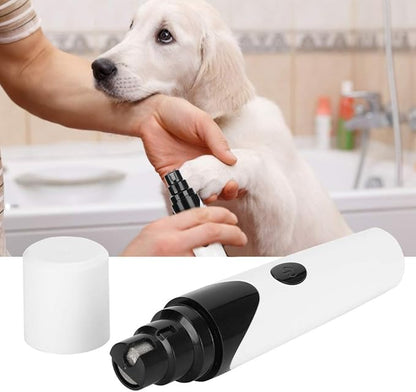 Electric Pet Nail Trimmer - Low Noise Rechargeable Nail Grinder for Dogs and Cats with 3 Size Ports 2