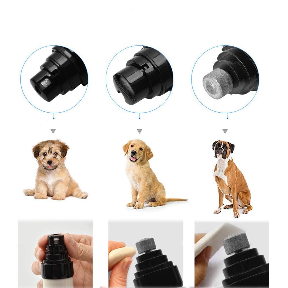 Electric Pet Nail Trimmer - Low Noise Rechargeable Nail Grinder for Dogs and Cats with 3 Size Ports 3